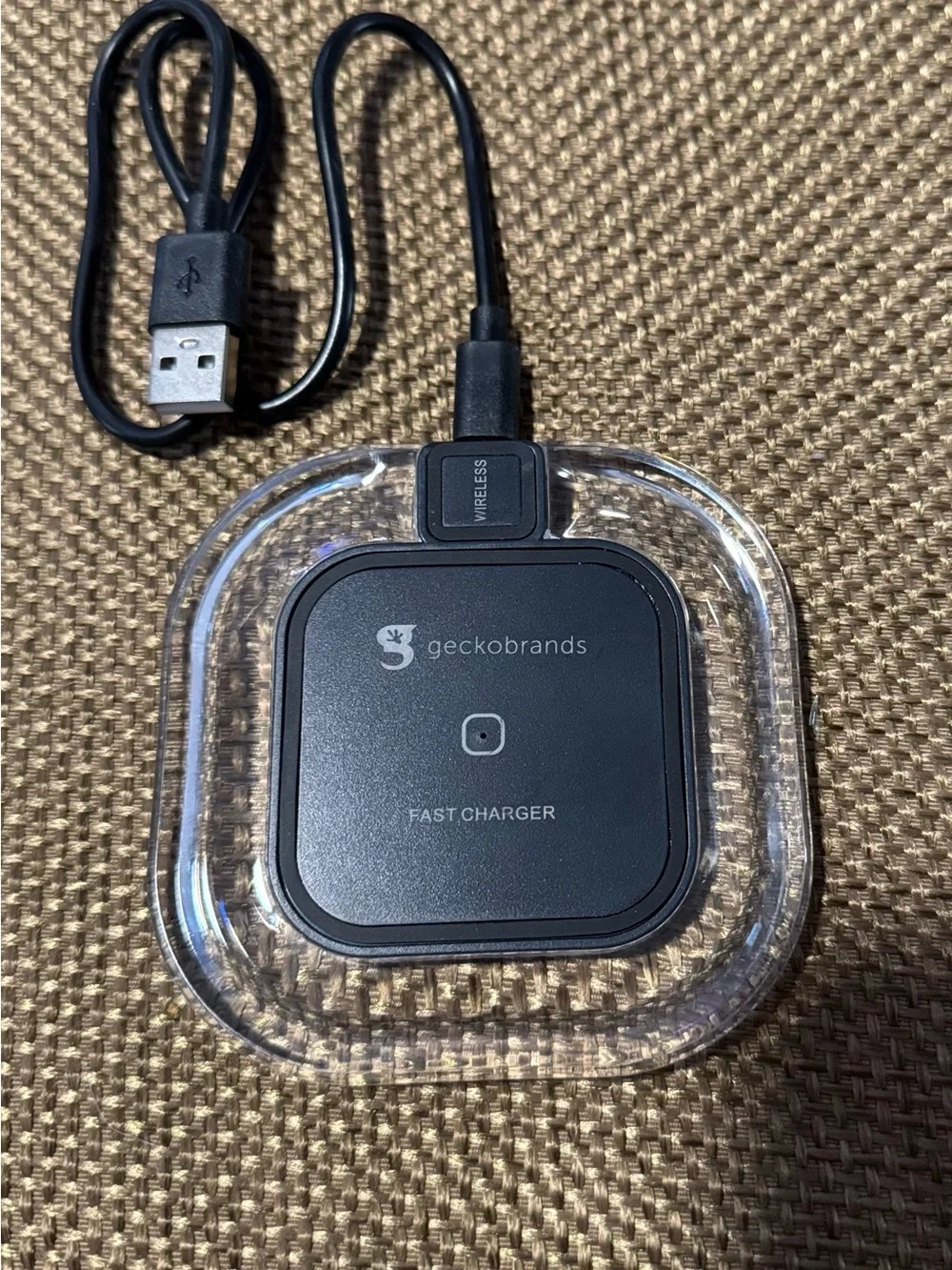 2 Geckobrands Wireless Charging Pad - Black